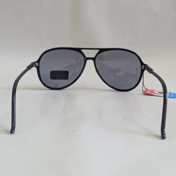 NWT Vintage 90's Plastic Aviator Style Polarized Sunglasses (S. Black) - Picture 4 of 5